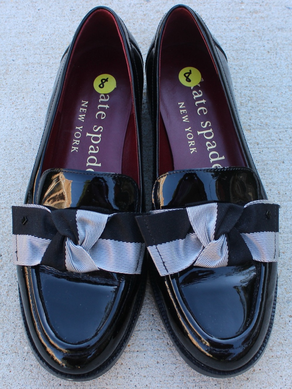 Kate Spade New York Women's Leandra Loafer Patent Leather Flats Sz 8
